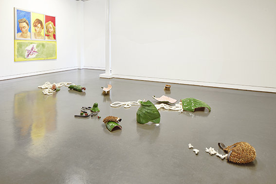 Ausstellungsansicht, Mittelgeschoss im Trudelhaus Baden 