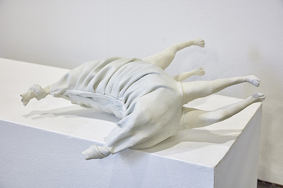 Ausstellungsansicht, Mittelgeschoss im Trudelhaus Baden 