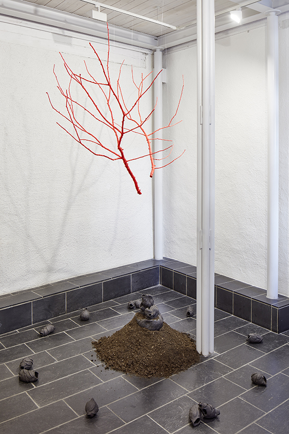 Ausstellungsansicht, Untergeschoss im Trudelhaus Baden
