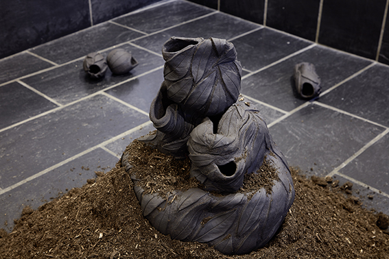Ausstellungsansicht, Untergeschoss im Trudelhaus Baden