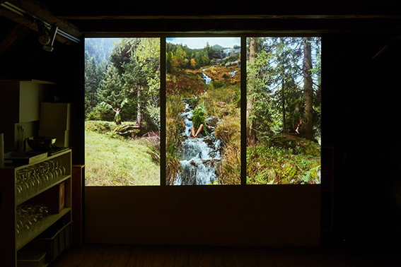 Ausstellungsansicht, Estrich im Trudelhaus Baden