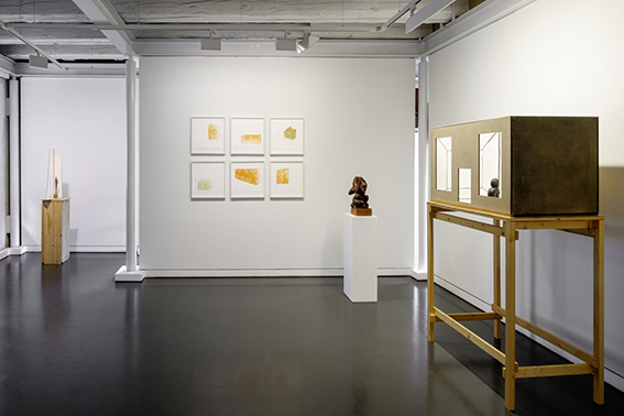 Ausstellungsansicht, Obergeschoss im Trudelhaus Baden