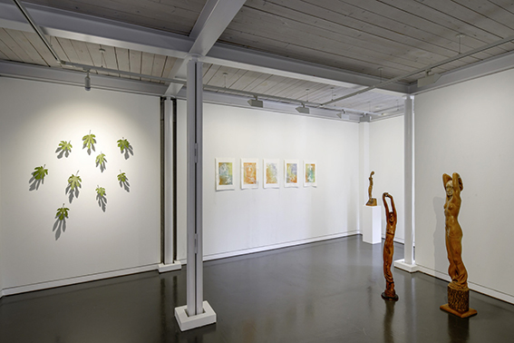 Ausstellungsansicht, Mittelgeschoss im Trudelhaus Baden