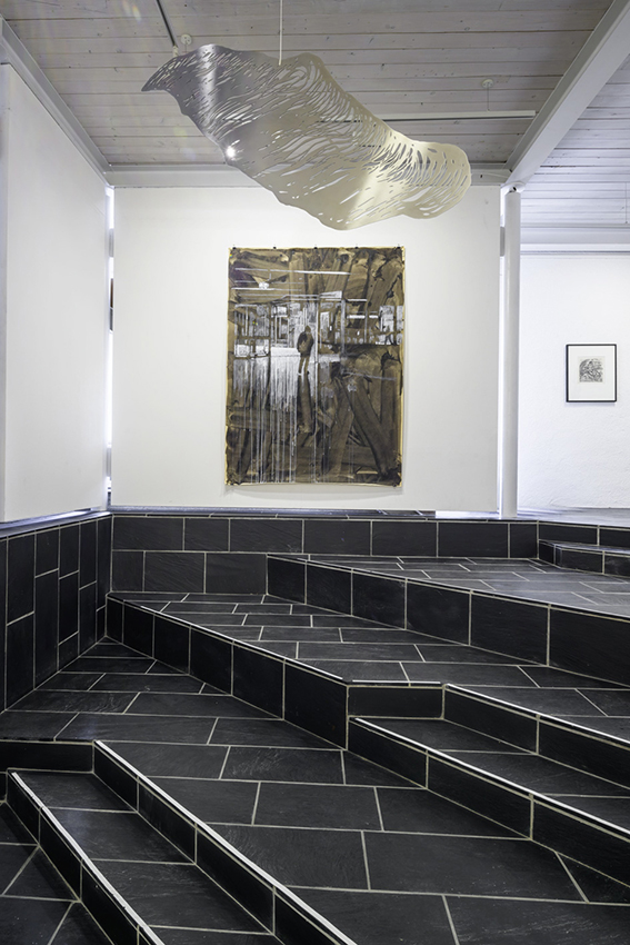 Ausstellungsansicht, Untergeschoss im Trudelhaus Baden