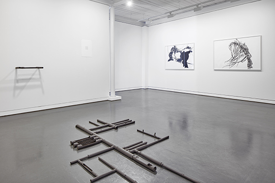 Ausstellungsansicht, Mittelgeschoss im Trudelhaus Baden
Federica Gärtner und Nora Schmidt 