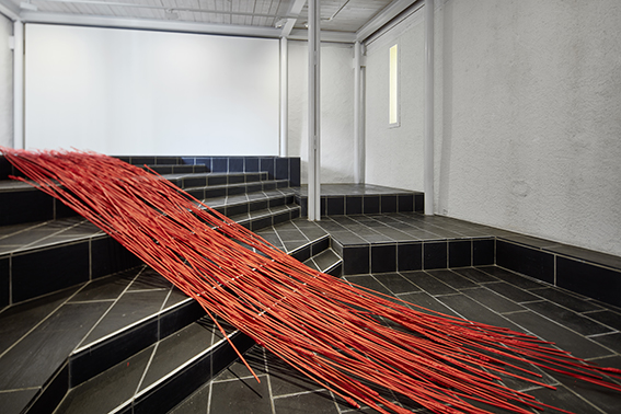 Ausstellungsansicht, Untergeschoss im Trudelhaus Baden 
Renata Bünter