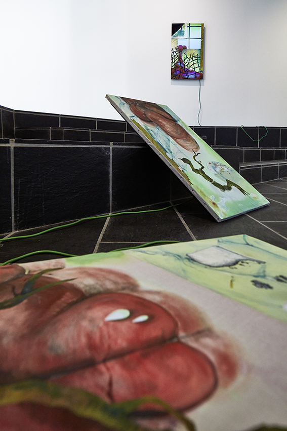Ausstellungsansicht, Untergeschoss im Trudelhaus Baden 
Renata Bünter