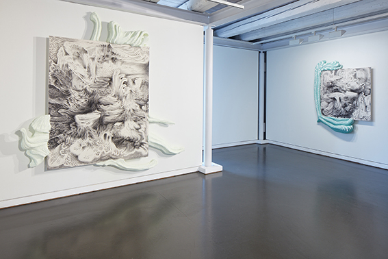 Ausstellungsansicht, Obergeschoss im Trudelhaus Baden